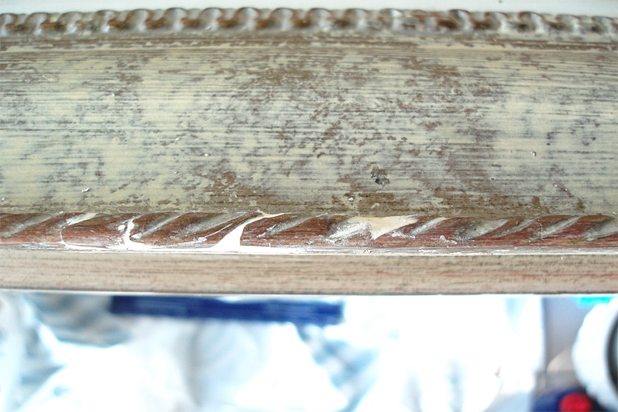 restoration of a frame- filler frame middle top