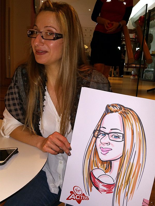 Caricatures at Virgin Active