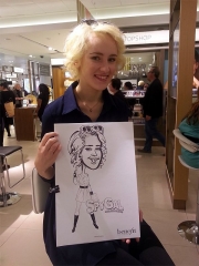 Corporate event caricature