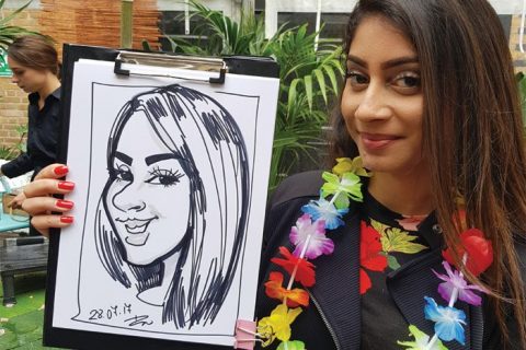 London party caricatures
