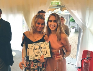 Wedding caricaturist