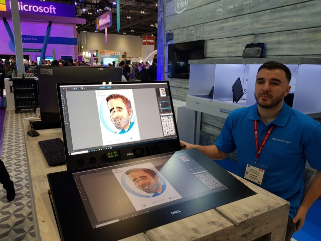 Caricatures on Dell Canvas