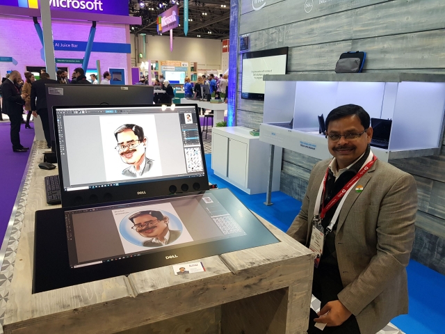 Digital Caricatures on Dell Canvas