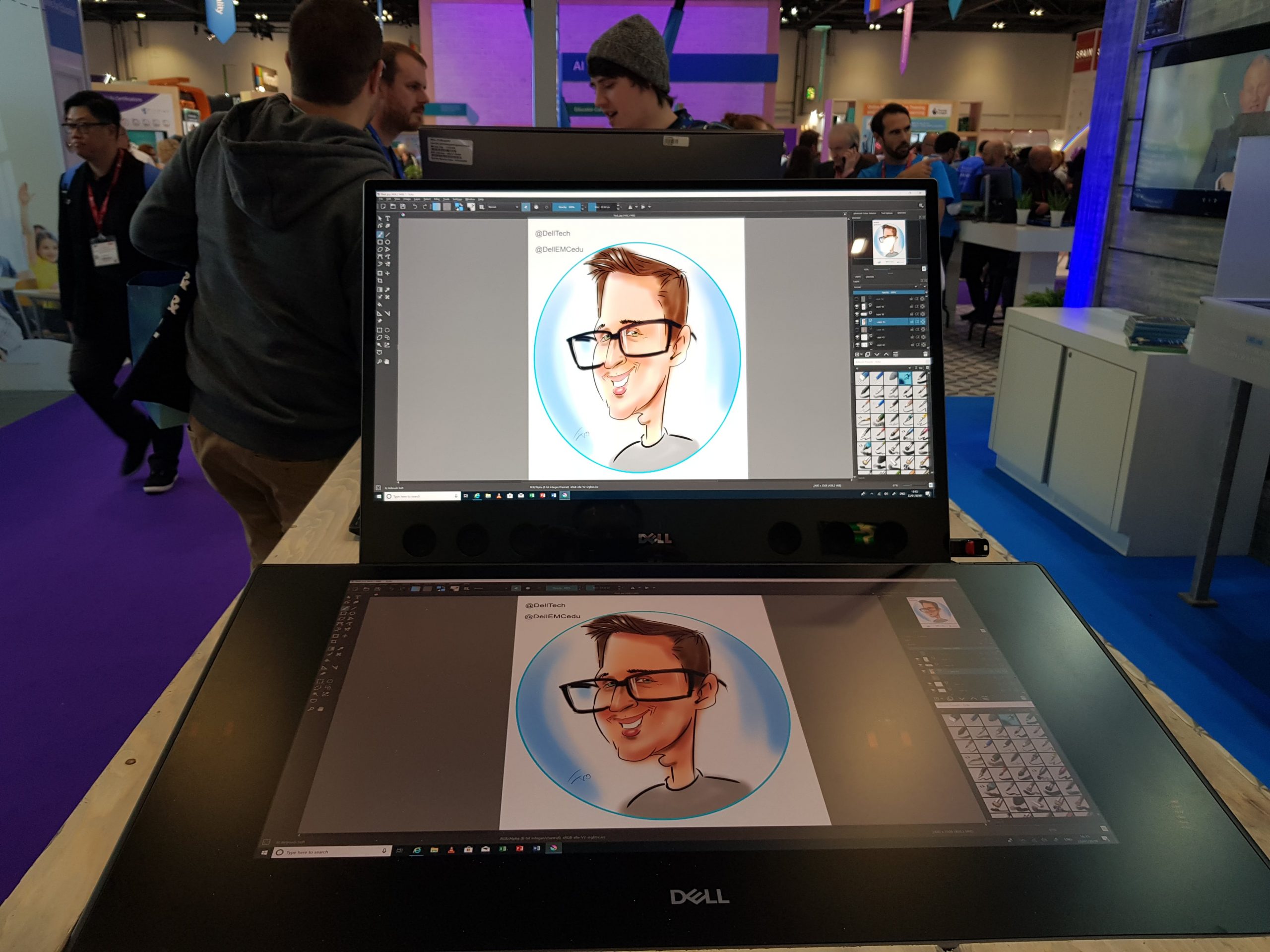 Caricatures for Dell