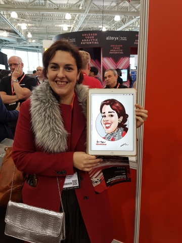 exhibition live digital caricature
