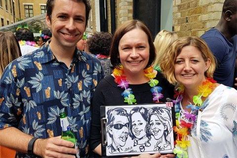 Corporate event caricatures