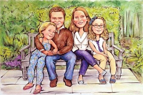 Family caricature