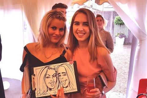 Wedding caricature artist