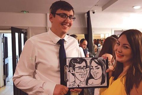 Wedding caricature drawings