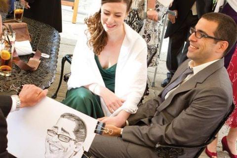 Wedding caricatures Surrey