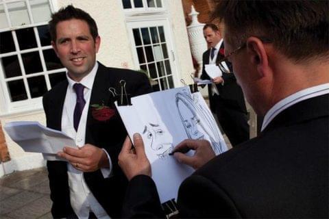 Caricature of the groom